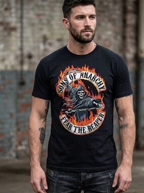 Fear the Reaper Black Graphic Tee